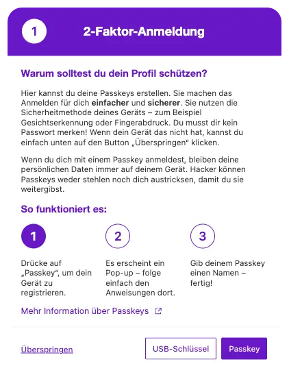 Was sind Passkeys? 2