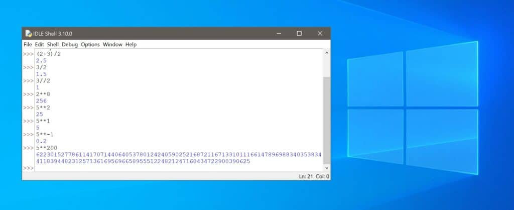 Python: Das erste Programm 4